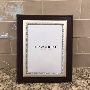 Vintage Hazorim Leather & Silver Photo Album